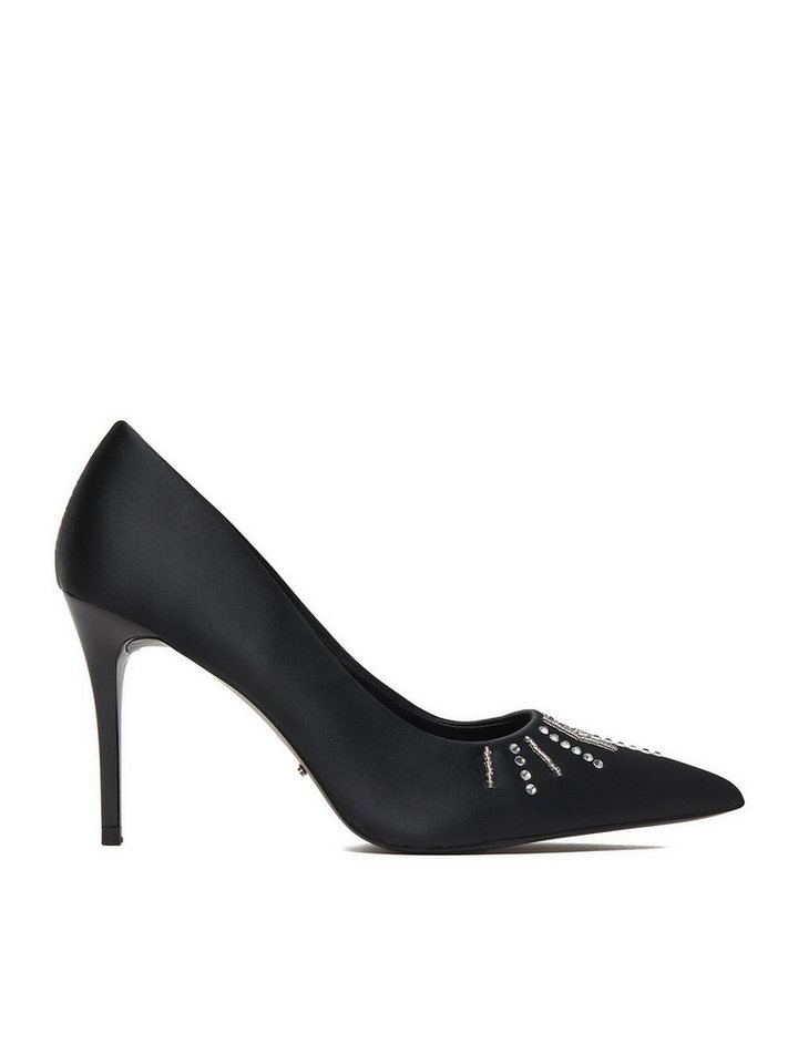 DeeZee Damen-High Heels Schwarz DeeZee-CEO-CD24-205 Schwarz High-Heel-Stiefel