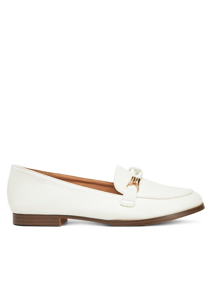 DeeZee Damen-Loafers weißer R8102 Mokassin