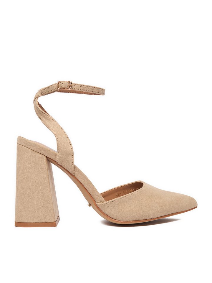 DeeZee Damen Pumps Beige DeeZee-CEO-CD25-039-1 Beige Pumps