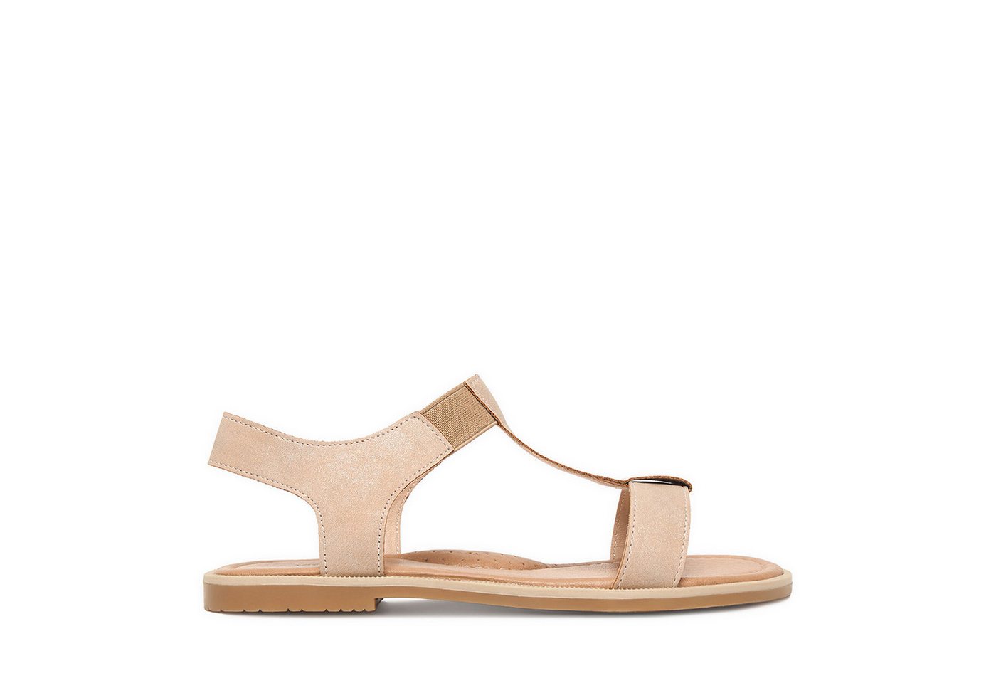 DeeZee Damen-Sandalen Beige Sandale (beige)