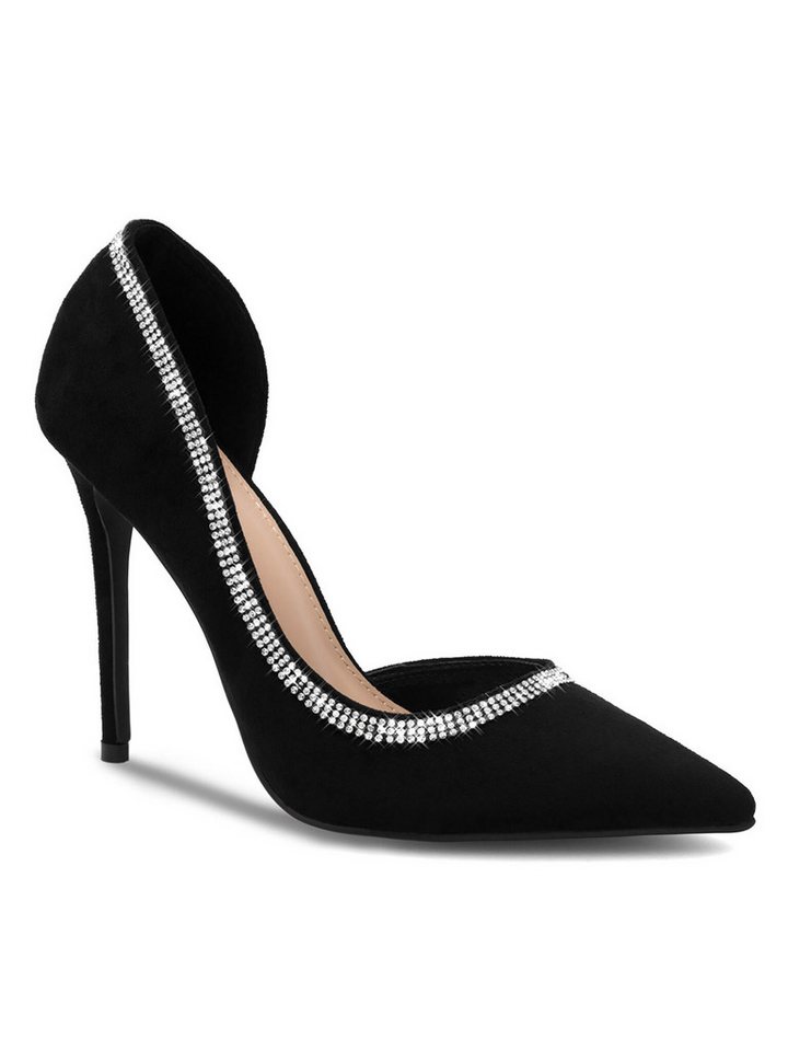 DeeZee High Heels Damen AFJA KL-HT92931-50 Schwarz High-Heel-Stiefel