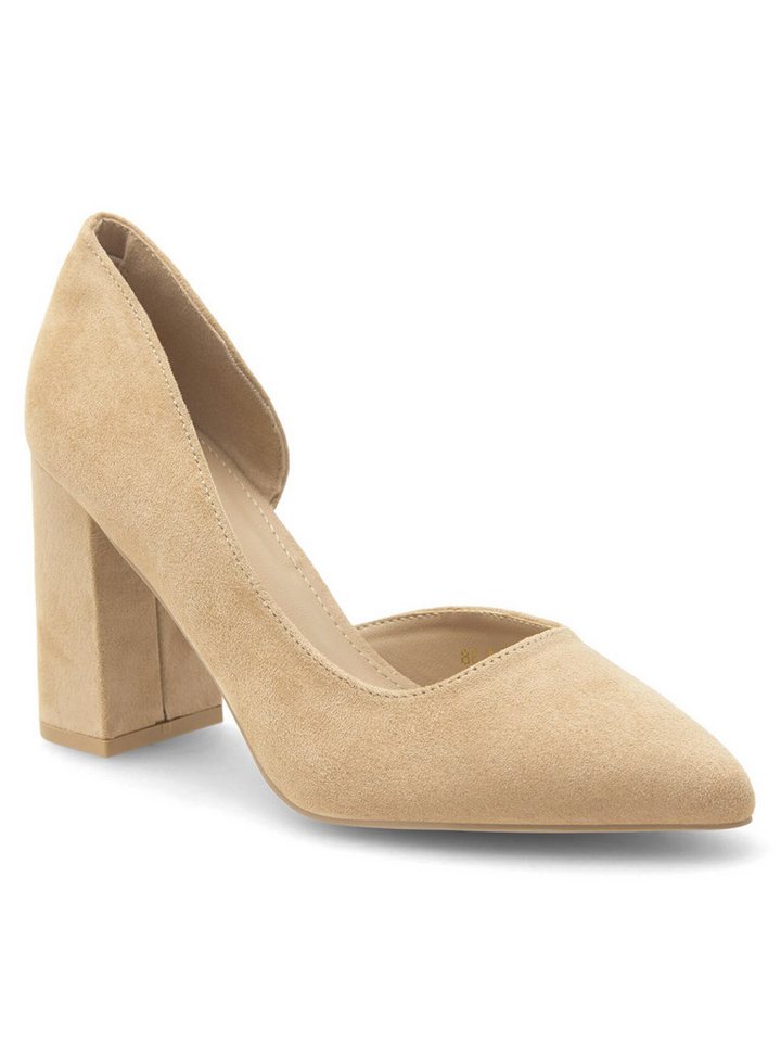 DeeZee Pumps KL-F23012-1 Beige Pumps
