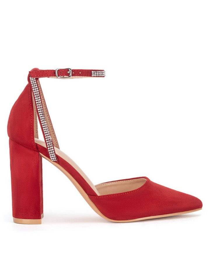DeeZee Pumps Damen WSS20601-01 Rot Pumps