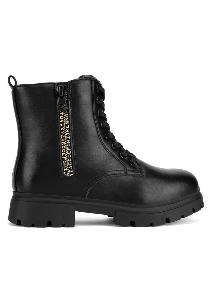 DeeZee Schnürschuhe Mädchen CF2877-2 Schwarz Schnürschuh