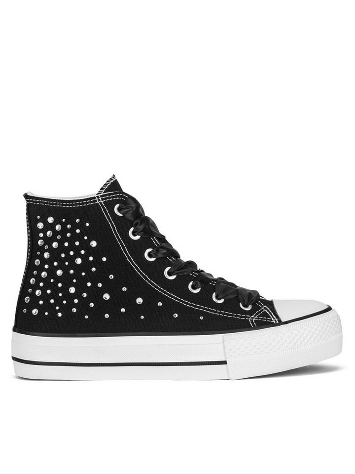 DeeZee Sneakers aus Stoff Damen WFA2791-2 Schwarz Sneaker