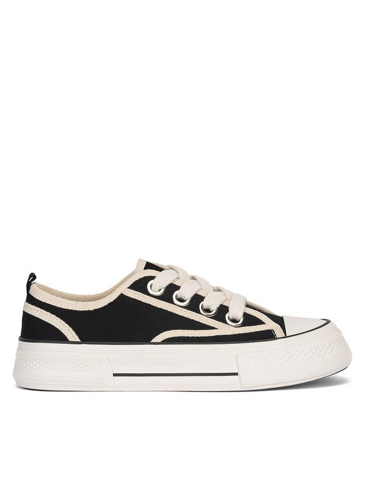 DeeZee Sneakers aus Stoff Damen WFA2914-1 Schwarz Sneaker