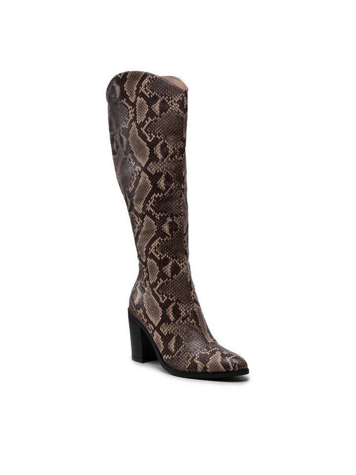 DeeZee Stiefel ZALRT220103 Brown Snake Stiefel
