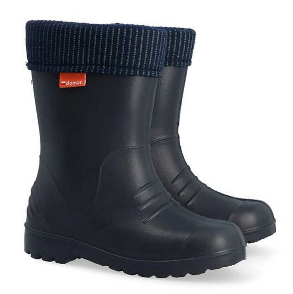 Demar Ultralight Kids Warm Lined Rain Boots Wellies Dino Gummistiefel