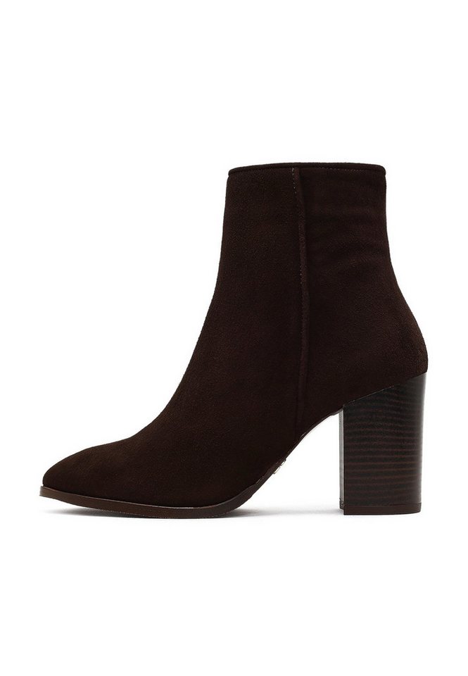 Derimod Absatz-Stiefeletten aus Leder Ankleboots Reißverschluss, Synthetikfutter, Absatz 8 cm