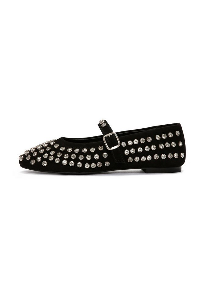Derimod Ballerinas aus Leder Ballerina Lederfutter, Absatz 1 cm