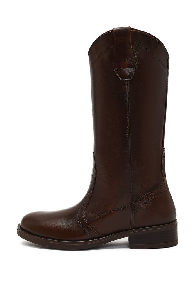 Derimod Cowboy-Stiefel aus Leder Cowboy Boots Lederfutter, TPU Sohle, Absatz 5,5 cm