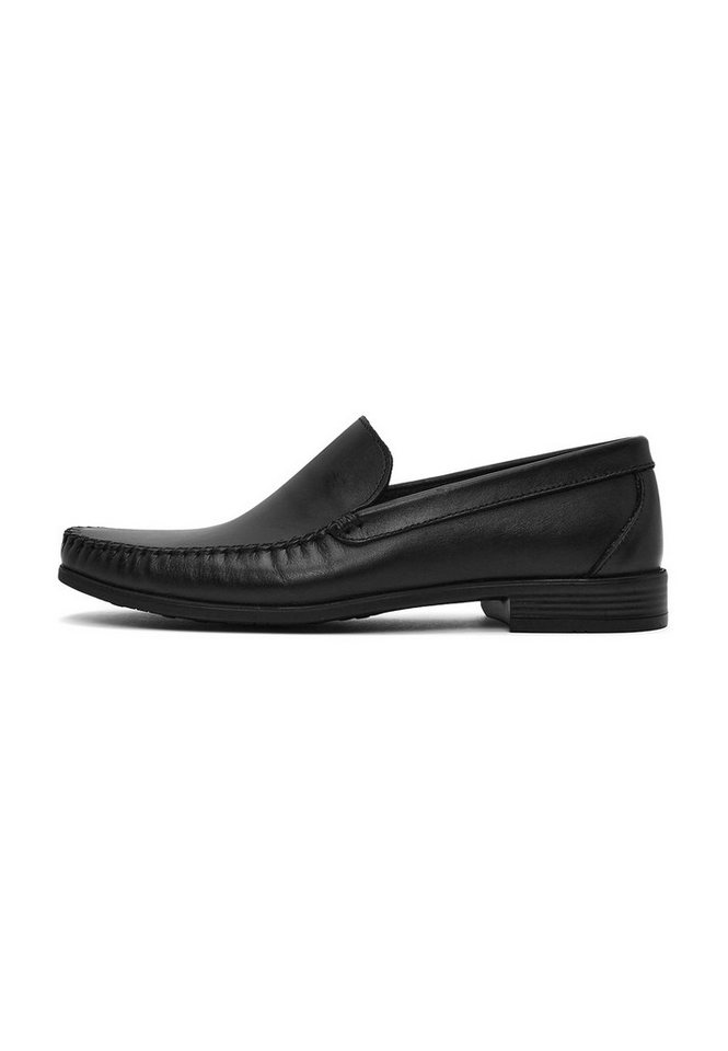 Derimod Lässige Loafer aus Leder Loafer Leder, Slip-On, Gummisohle, Lederfutter