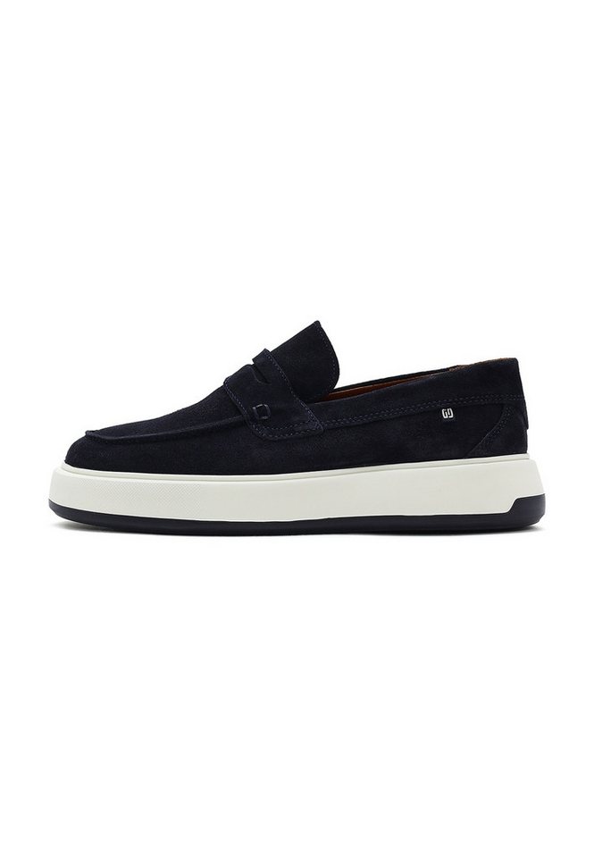 Derimod Lässige Loafer aus Veloursleder Loafer Echtes Leder, Lederfutter, EVA-Sohle, Slip-On-Stil, Moderne Ästhetik