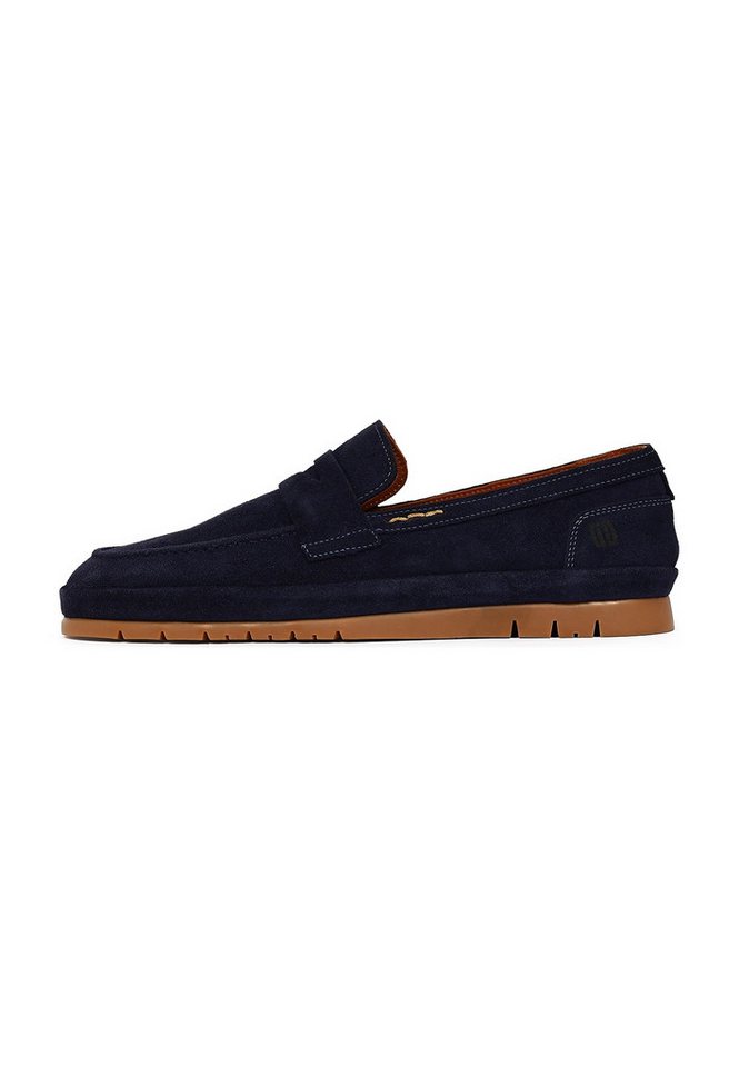 Derimod Lässige Loafer aus Veloursleder Loafer Echtes Leder, Lederinnenfutter, Slip-On-Stil, Vielseitiges Design