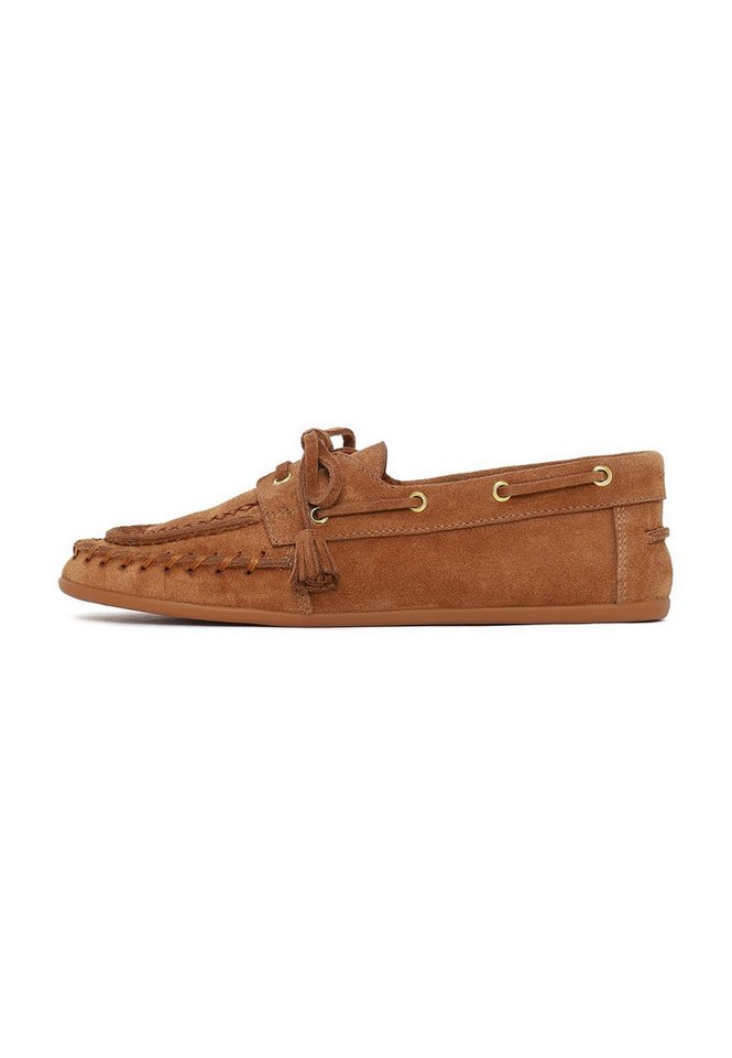 Derimod Loafer aus Veloursleder Loafer (braun)