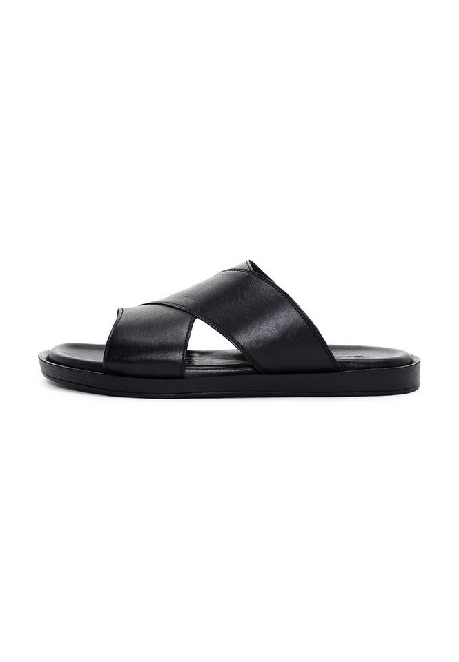 Derimod Pantoletten aus Leder Mules Echtes Leder, Termo-Sohle, Slip-On-Design, Lederfutter