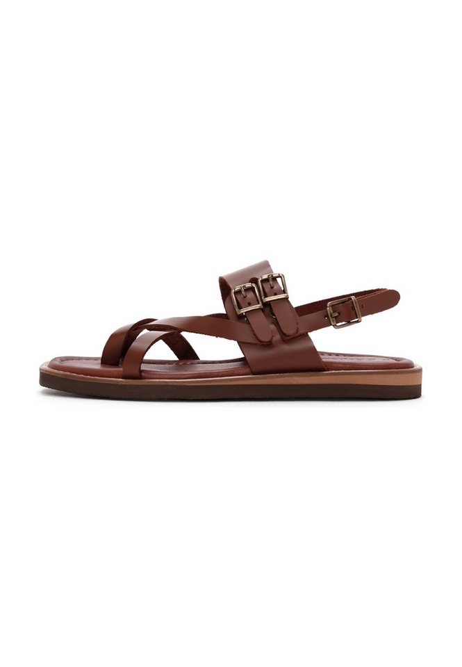Derimod Sandalen aus Leder Sandale Echtes Leder, Lederfutter, TPU-Sohle, Schnallenverschluss