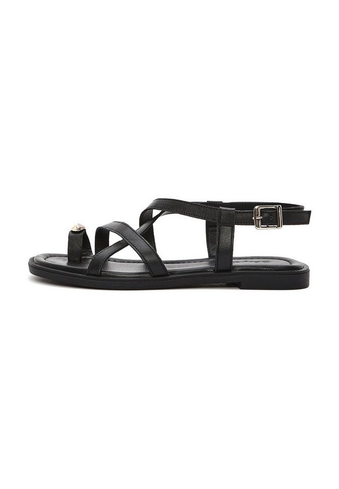 Derimod Sandalen aus Leder Sandale Echtes Leder, TPU-Sohle, Fesselriemen, Zehenring