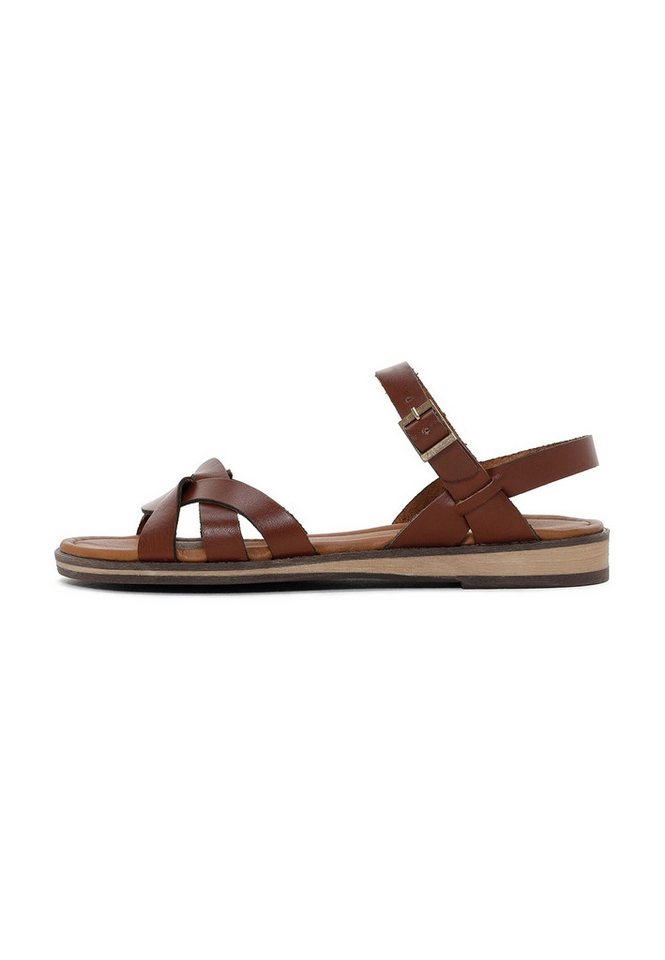 Derimod Sandalen aus Leder Sandale Leder, Futter, TPU-Sohle, Knöchelschnalle
