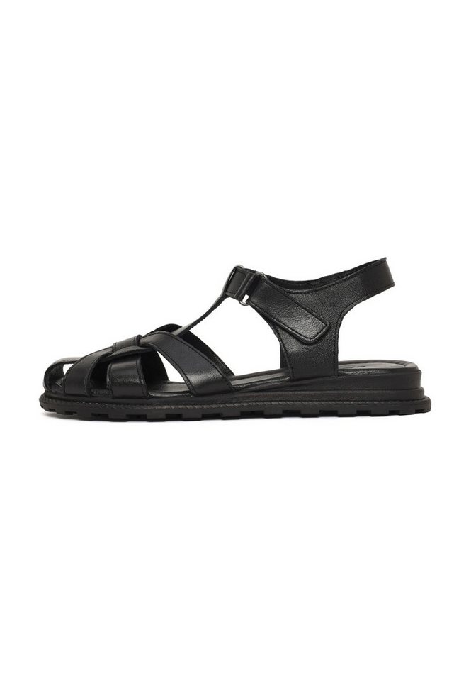 Derimod Sandalen aus Leder Sandale Echtes Leder, Lederfutter, TPU-Sohle, Verstellbarer Riemen