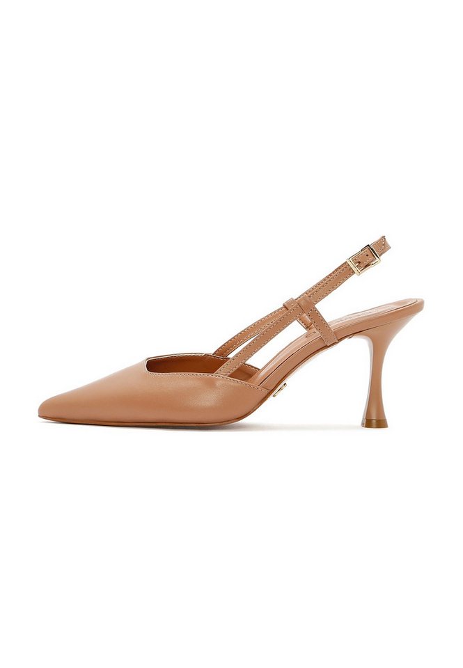 Derimod Slingback-Pumps aus Leder mit hohem Absatz Pumps