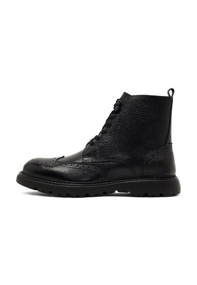 Derimod Stiefeletten aus Leder Ankleboots Schnürsenkel, Lederfutter, EVA Sohle