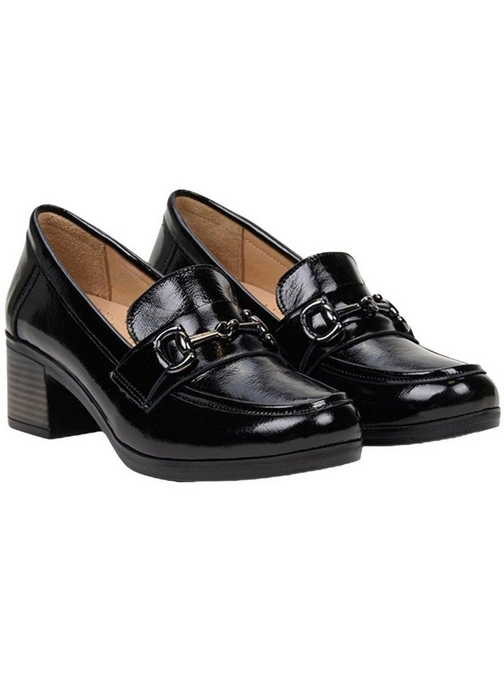 Desa Comfort Damen-Slipper aus Lackleder – bequeme Freizeitschuhe Loafer