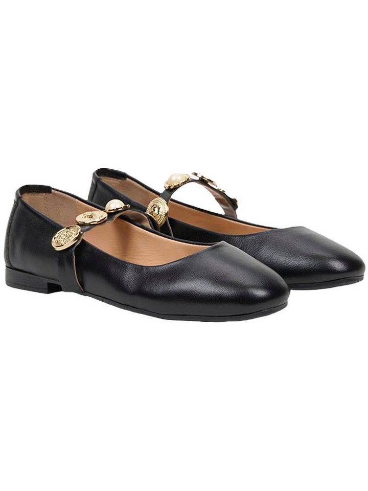 Desa Damen Ballerinas aus echtem Leder – Leichte, bequeme Freizeitschuhe Ballettschuh