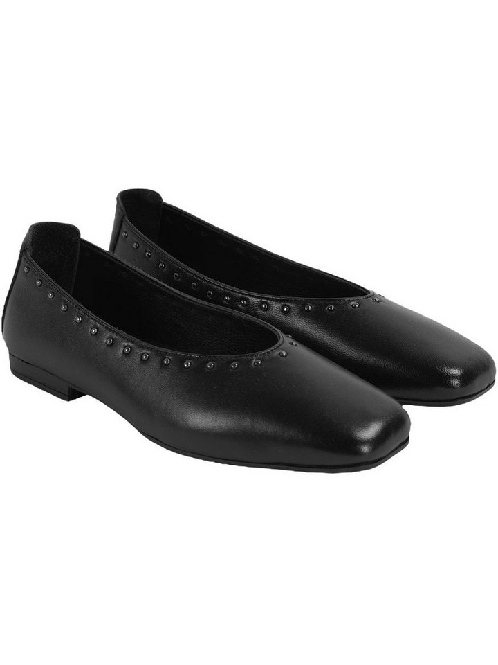 Desa Damen-Ballerinas – Obermaterial und Futter aus Leder, flacher Absatz, Ballettschuh