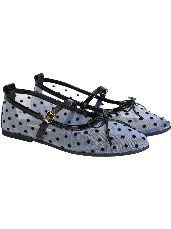 Desa Damen-Ballerinas – Obermaterial und Futter aus Textil, Schnallenversc Ballettschuh
