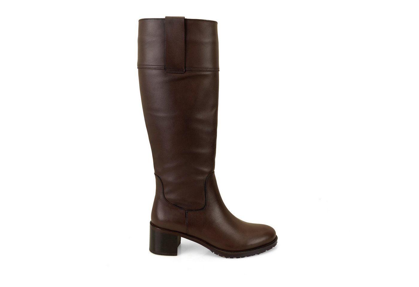 Desa Damen-Lederstiefel – 5,5 cm Absatz, zum Hineinschlüpfen, atmungsaktiv Stiefel