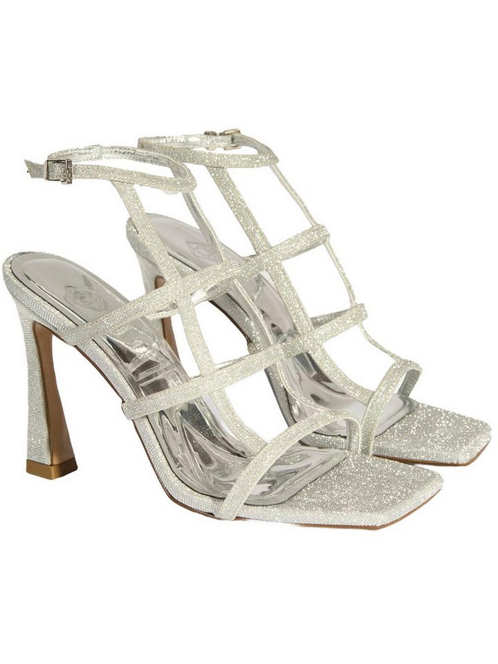 Desa Damen-Peeptoe-Pumps – Obermaterial aus Textil, Futter aus Kunstleder, Sandale