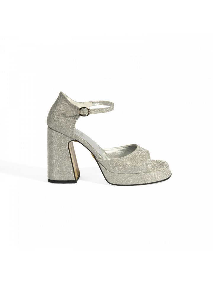 Desa Damen-Plateau-Pumps – Obermaterial aus Textil, Futter aus Kunstleder, Sandale