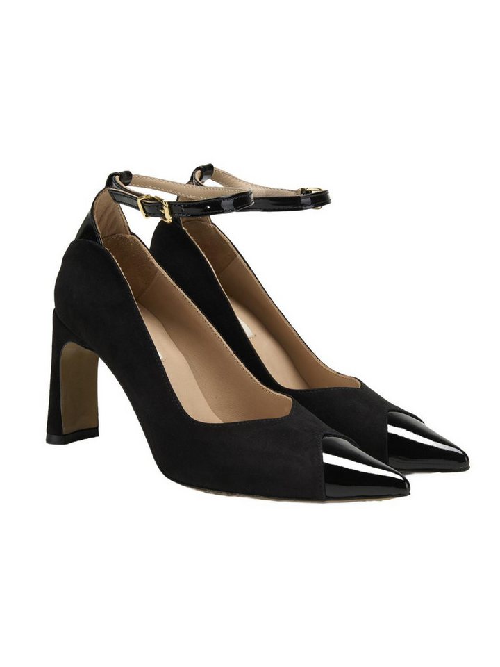 Desa Damen-Pumps aus Wildleder im klassischen Stil – Kegelabsatz, atmungsa Pumps