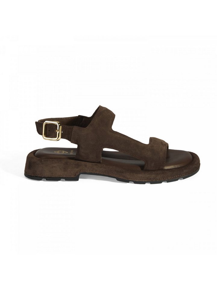 Desa Damen-Sandalen – Obermaterial aus Wildleder, Lederfutter, flacher Slipper