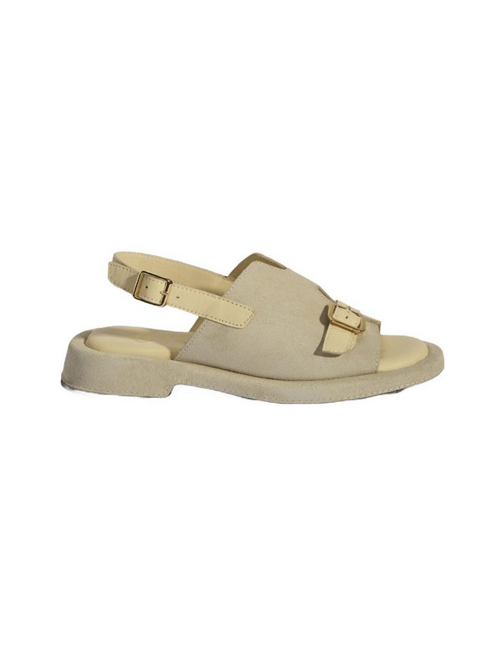 Desa Damen-Sandalen – Obermaterial aus Wildleder, Lederfutter, Schnallenve Slipper
