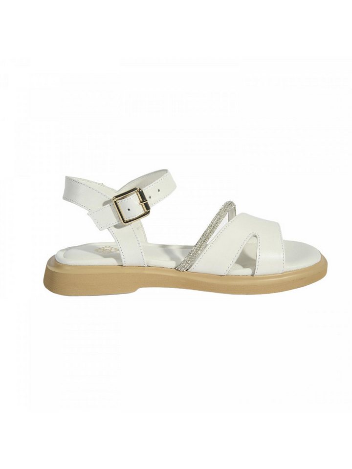 Desa Damen-Sandalen – Obermaterial und Futter aus Leder, flacher Absat Slipper