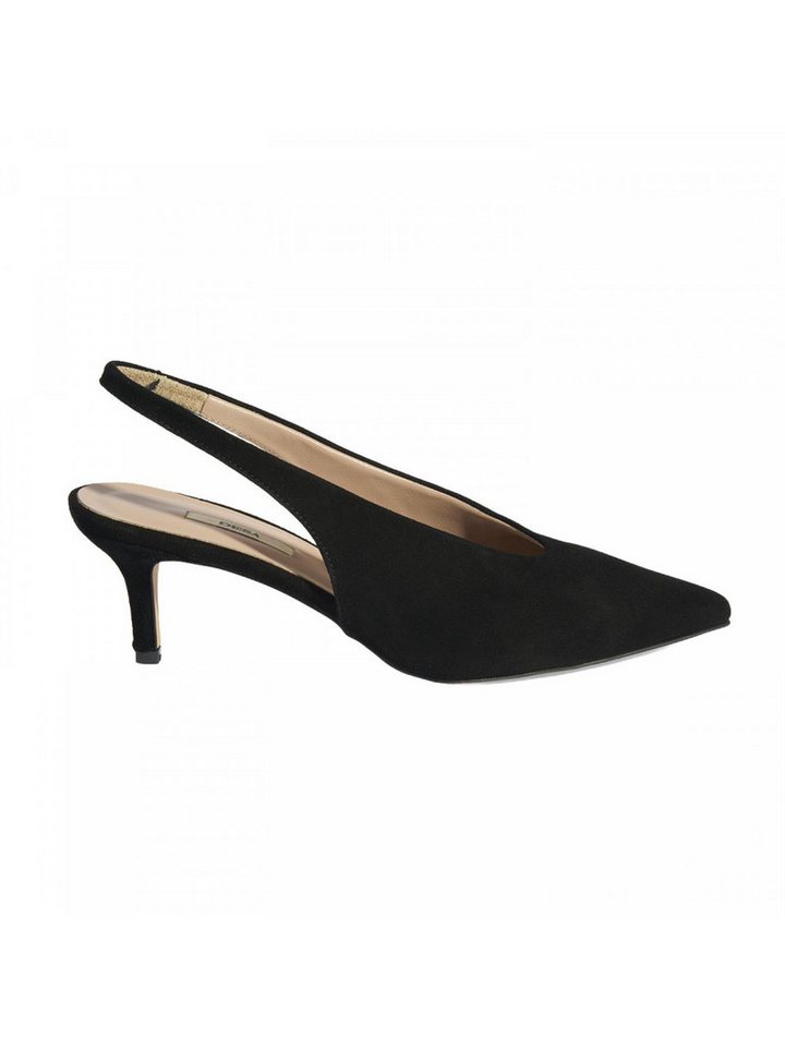 Desa Damen-Slipper – Obermaterial und Futter aus Leder, Stilettoabsatz Pumps