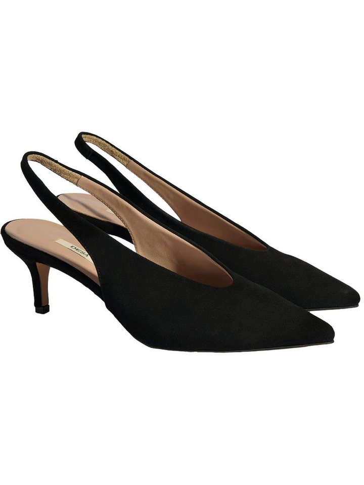 Desa Damen-Slipper – Obermaterial und Futter aus Leder, Stilettoabsatz Pumps
