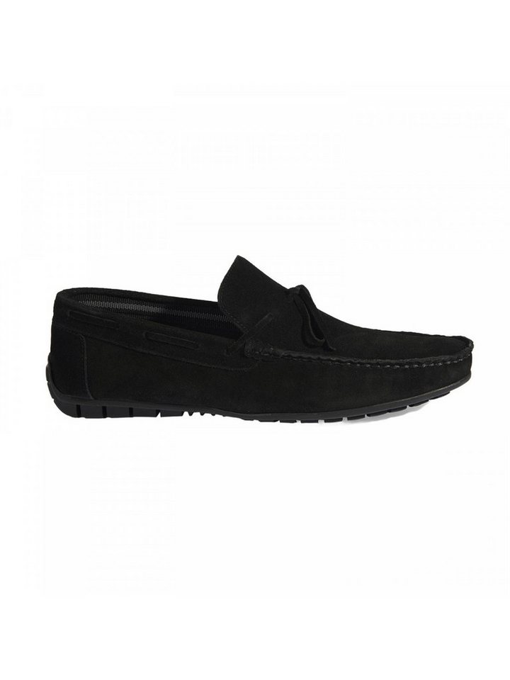 Desa Herren-Slipper – Obermaterial aus Wildleder, Textilfutter, flacher Ab Loafer