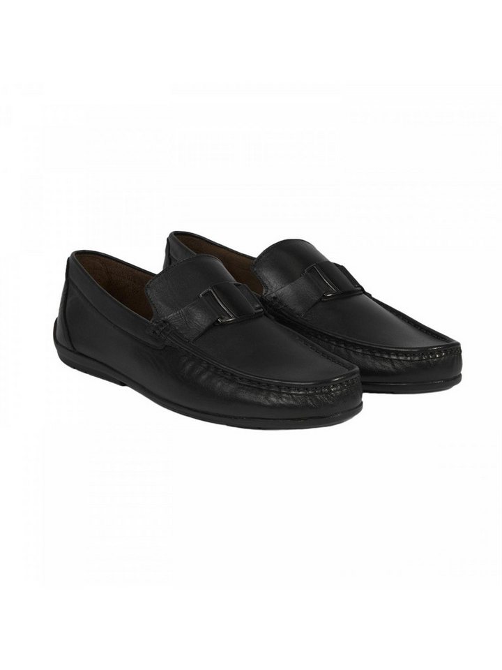 Desa Herren-Slipper – Obermaterial Leder, Textilfutter, flacher Absatz Sneaker