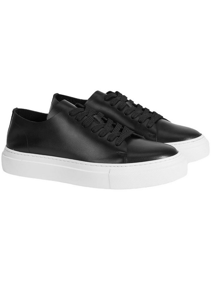 Desa Herren-Slipper – Obermaterial und Futter aus Leder, elastische Schnür Sneaker