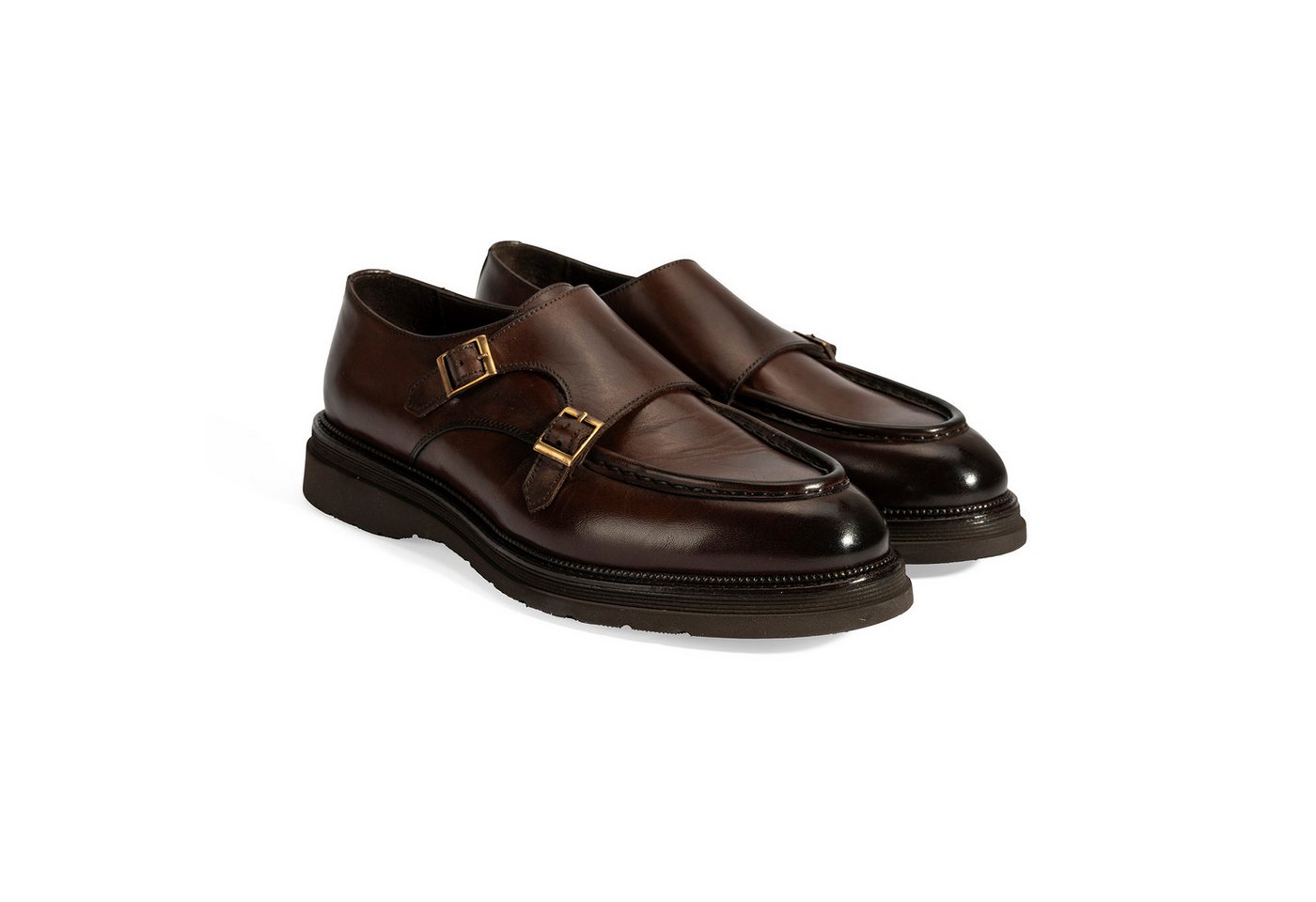 Desa Herren-Slipper – Obermaterial und Futter aus Leder, runde Zehenpartie Loafer