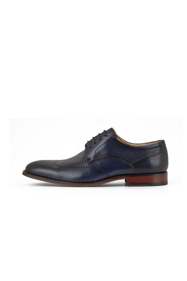 Digel Selleng Schnürschuh Lochmusterung (blau)