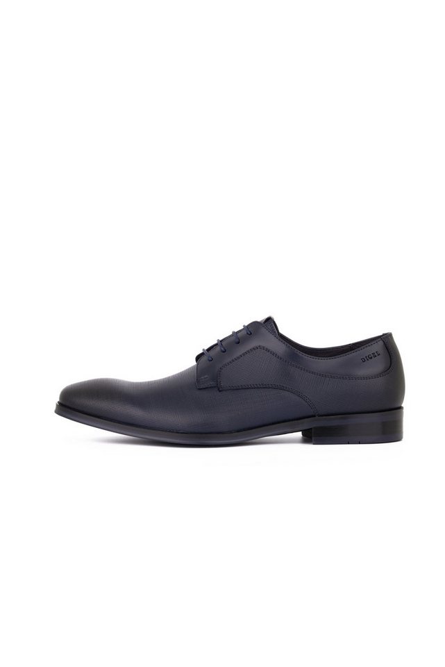Digel Sio Schnürschuh Kontrast-Schnürsenkel, Perforiertes Leder