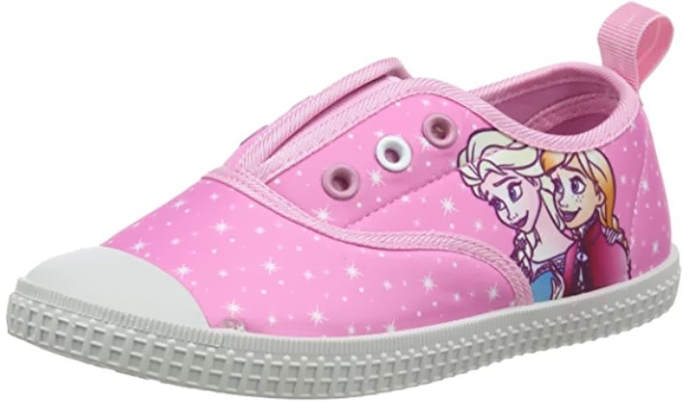 Disney Frozen FROZEN Anna + Elsa Mädchenschuhe Strassenschuhe Kinder Sneaker Ballerinas Ohne Schnürsenkel