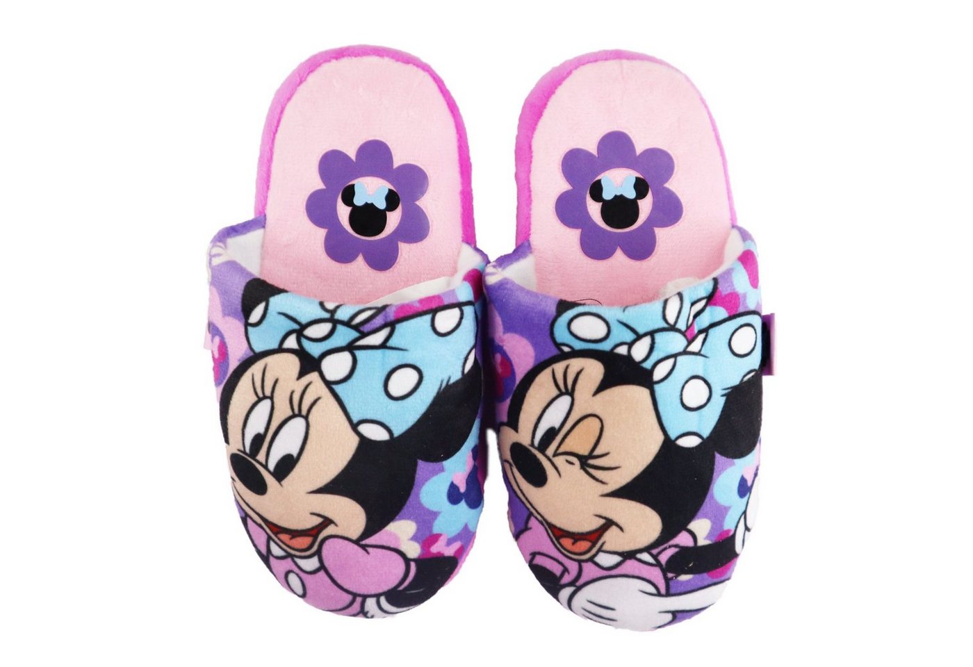 Disney Minnie Maus Kinder Mädchen Hausschuhe Slipper Pantoffel Gr. 28 bis 35