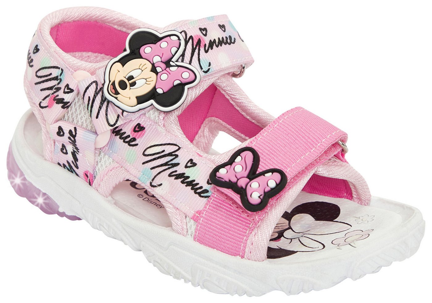Disney MINNIE Sandale mit cooler Blinkfunktion
