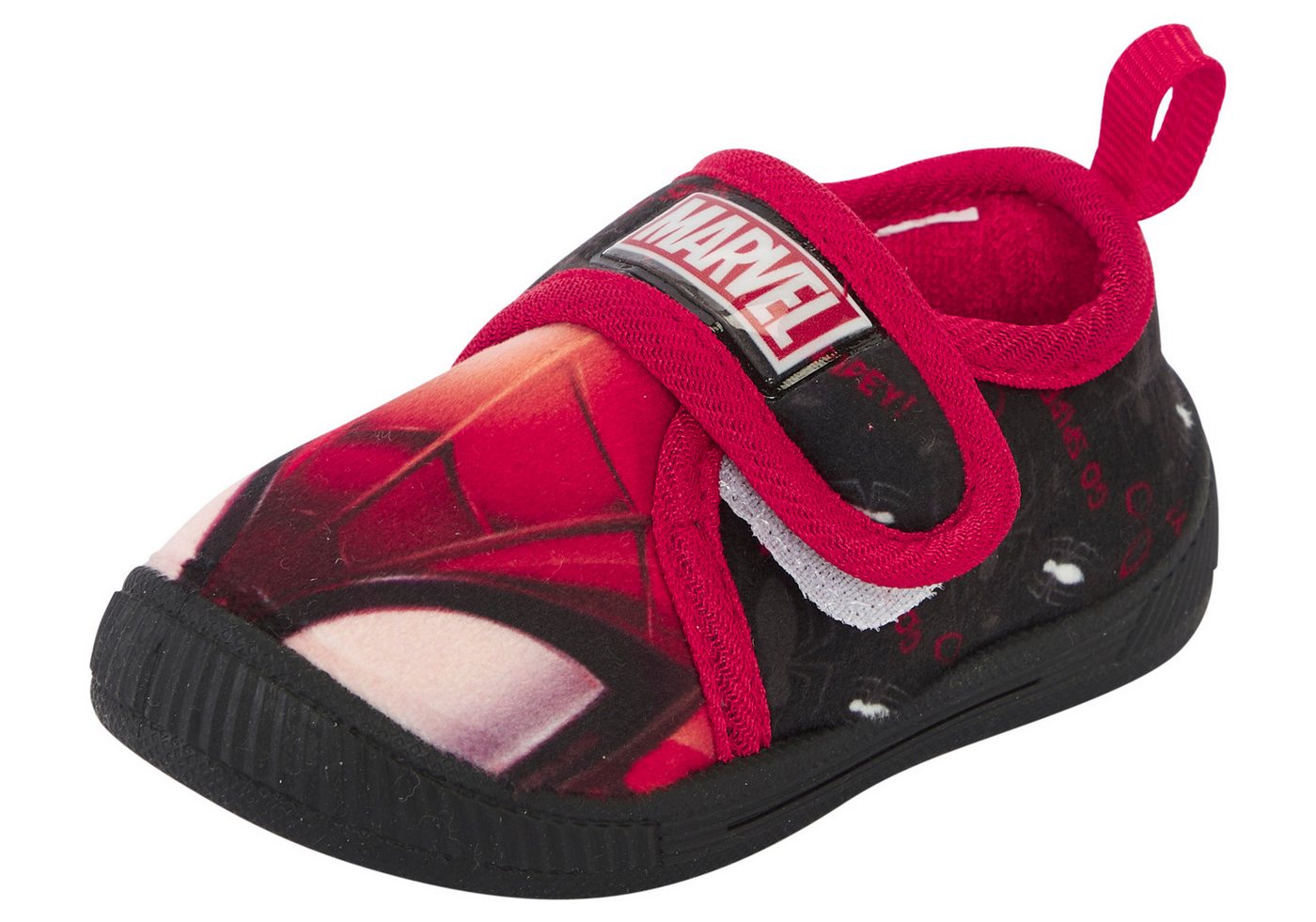 Disney SPIDERMAN Hausschuh super weiche, flexible Sohle (schwarz)