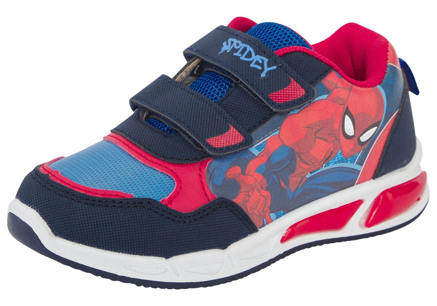 Disney SPIDERMAN Sneaker mit cooler Blinkfunktion (blau)
